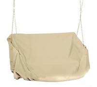 Housse de balancelle suspendue, 142 x 63 x 81 cm, beige, protection solaire pour extérieur, coupe-vent avec fermeture éclair, Oxford 210D pour jardin et terrasse
