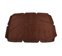 Housse de balançoire imperméable, résistante aux UV, Vent, Tissu Oxford, Dessus de Remplacement pour Porche extérieur, Chaise balançoire de Jardin, 195x125x15cm, 396g (Café)
