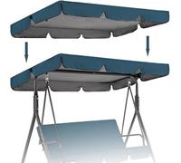 Housse De Balise De Rechange Auvent Extérieur étanche Résistant Aux UV pour Chaise De Balançoire De Patio 2 Et 3 Places Couverture Supérieure De Hamac De Jardin Durable, Navy, 249 * 185 * 18cm