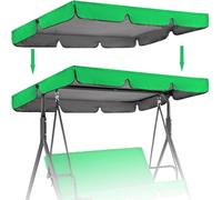 Housse De Balise De Rechange Auvent Extérieur étanche Résistant Aux UV pour Chaise De Balançoire De Patio 2 Et 3 Places Couverture Supérieure De Hamac De Jardin Durable, Green, 164 * 114 * 15cm