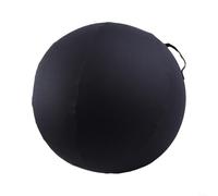 Housse de ballon d'exercice pliable en coton avec poignée pour un transport facile, fournit une protection contre l'usure pour les ballons de yoga (gris)