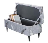 Housse de Banc Coffre Rangement,Couvre Pouf Coffre de Rangement Intérieur Pliable,Couverture Repose-Pied Sofa Élastique Rangement Extensible Rangement Stool Cover(Color3,120-160cm)