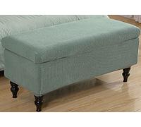 Housse de Banc coffre rangement ，Couvre Pouf Coffre de Rangement Intérieur Pliable ，Couverture Repose-pied Sofa Élastique Rangement Extensible Rangement Stool Cover ( Color : Vert , Size : 17-27in )