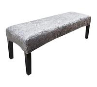 Housse de banc de salle à manger en velours écrasé super extensible - Protection douce et antidérapante pour meubles de salon et cuisine pour améliorer la décoration de la maison