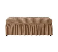Housse De Banc En Seersucker Avec Élastique For Protéger Les Meubles, Idéale For Les Salles À Manger, Les Salons Et Les Hôtels. Tissu Extensible Résistant Aux Éclaboussures For Protéger Les Bancs De P