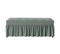 Housse De Banc En Seersucker Avec Élastique For Protéger Les Meubles, Idéale For Les Salles À Manger, Les Salons Et Les Hôtels. Tissu Extensible Résistant Aux Éclaboussures For Protéger Les Bancs De P