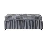 Housse De Banc En Seersucker Avec Élastique For Protéger Les Meubles, Idéale For Les Salles À Manger, Les Salons Et Les Hôtels. Tissu Extensible Résistant Aux Éclaboussures For Protéger Les Bancs De P
