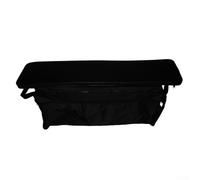 Housse de banc résistante aux intempéries en Oxford 420D avec poche de rangement latérale pratique (noir, 85 cm)