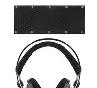 Housse de Bandeau en Tissu tricoté Geekria, Compatible avec Logitech, Turtle Beach, Panasonic, AKG, Sennheiser, Sony, Installation DIY Facile (Noir)