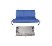 Housse de banquette arrière Bayadères pour 2cv (02/1970-07/1990) - Bleu diamantée