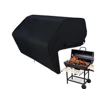 Housse de barbecue - 107 cm - Tissu robuste - Housses de brûleur latéral intégrées avec chiffon humide - Protection coupe-vent pour un maintien ferme - Protection contre les intempéries - Pique-nique