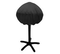 Housse De Barbecue, Bache Barbecue Exterieur, Housse De Gril Ronde, Couverture De Grill Imperméable, Anti-Poussière UV, avec Sangle, pour Barbecue George Foreman et Barbecue Sphérique(Noir, 48 x 44cm)