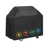 Housse de Barbecue Bâche de Protection Imperméable Couverture de Grill (Noir, 170x61x117cm)