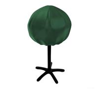 Housse de barbecue circulaire robuste 50 x 46 cm fabriquée à partir de tissu 210D pour protéger les barbecues électriques de la pluie, de la neige et des dommages causés par le soleil, gris (vert)