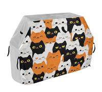Housse de barbecue de 165 cm très résistante et imperméable pour barbecue en plein air, motif chaton mignon amoureux des chats