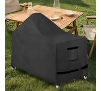 Housse de barbecue d'extérieur en tissu Oxford 420D, pour table de gril à œufs verts XL, housse de barbecue d'extérieur avec cordons de serrage réglables (A)