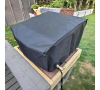 Housse de barbecue d'extérieur imperméable avec cordon réglable sécurisé pour barbecue de terrasse contre la pluie, le soleil, la poussière et la neige avec tissu résistant aux déchirures et à la