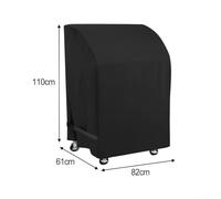 Housse de barbecue d'extérieur pour 2 modèles de brûleurs, protège votre barbecue des éléments avec un design pratique (82 x 61 x 110 cm)