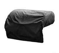 Housse de barbecue en tissu Oxford 420D résistant aux intempéries, design anti-poussière pour barbecue en plein air, fermeture sécurisée avec sangles réglables (86,4 x 76,2 x 45,7 cm)