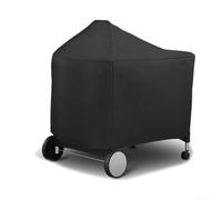 Housse de barbecue en tissu Oxford conçue pour Weber 55,9 cm Deluxe Charbon 7152 offrant une protection contre la pluie, la neige et les UV avec ajustement serré résistant au vent
