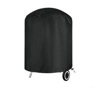 Housse de barbecue en tissu Oxford imperméable et résistante à la poussière pour une utilisation toute l'année (circulaire 62 x 105 cm)