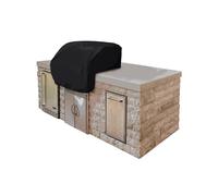 Housse de barbecue encastrable Covermates - Mat riau l ger, r sistant aux intemp ries, ourlet lastique, grille et chauffage - Noir