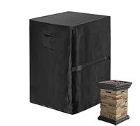 Housse de barbecue imperméable 420D Oxford Imploy Firepit avec 2 poignées, revêtement en PVC anti-vent, 21 x 21 x 34 pouces Square Outdoor Coverni