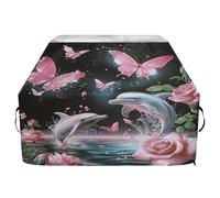 Housse de barbecue imperméable de qualité supérieure - Résistante à la décoloration - Convient aux barbecues d'une largeur allant jusqu'à 63,5 cm - Motif dauphin volant