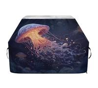 Housse de barbecue imperméable de qualité supérieure - Résistante à la décoloration - Convient aux barbecues d'une largeur allant jusqu'à 63,5 cm - Trois méduses