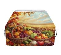 Housse de barbecue imperméable de qualité supérieure - Résistante à la décoloration - Convient aux barbecues d'une largeur allant jusqu'à 63,5 cm - Récolte d'automne