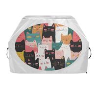 Housse de barbecue imperméable de qualité supérieure - Résistante à la décoloration - Convient aux grilles jusqu'à 63,5 cm de large - Cercle de chat