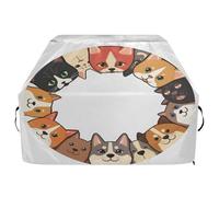 Housse de barbecue imperméable de qualité supérieure - Résistante à la décoloration - Convient aux grilles jusqu'à 63,5 cm de large - Cercle de chiens