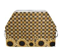 Housse de barbecue imperméable de qualité supérieure - Résistante à la décoloration - Convient aux grilles allant jusqu'à 63,5 cm de large - Motif tournesol