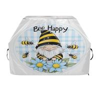 Housse de barbecue imperméable de qualité supérieure - Résistante à la décoloration - Pour barbecue d'une largeur allant jusqu'à 63,5 cm - Nain de jardin - Fleur d'abeille