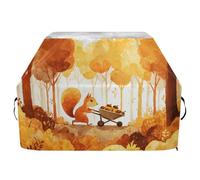 Housse de barbecue imperméable de qualité supérieure - Résistante à la décoloration - Pour barbecue d'une largeur allant jusqu'à 63,5 cm - Motif écureuil doré forêt d'érable