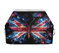 Housse de barbecue imperméable de qualité supérieure - Résistante à la décoloration - Pour barbecue d'une largeur allant jusqu'à 63,5 cm - Motif drapeau papillon pailleté