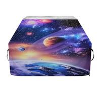 Housse de barbecue imperméable de qualité supérieure - Résistante à la décoloration - Pour barbecue d'une largeur allant jusqu'à 63,5 cm - Ciel étoilé Terre Planet