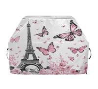 Housse de barbecue imperméable de qualité supérieure - Résistante à la décoloration - Pour barbecue d'une largeur allant jusqu'à 63,5 cm - Motif papillons