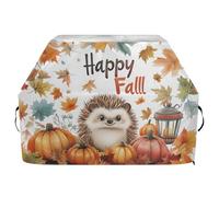 Housse de barbecue imperméable de qualité supérieure - Résistante à la décoloration - Pour barbecue d'une largeur allant jusqu'à 63,5 cm - Motif hérisson Happy Fall