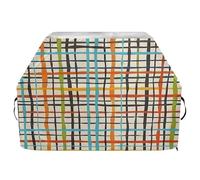 Housse de barbecue imperméable de qualité supérieure - Résistante à la décoloration - Pour barbecue d'une largeur allant jusqu'à 63,5 cm - Motif abstrait coloré