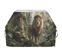 Housse de barbecue imperméable de qualité supérieure - Résistante à la décoloration - Pour barbecue d'une largeur allant jusqu'à 63,5 cm - Forêt tropicale majestueuse