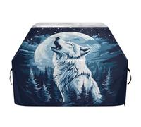 Housse de barbecue imperméable de qualité supérieure - Résistante à la décoloration - Pour barbecue d'une largeur allant jusqu'à 63,5 cm - Loup blanc