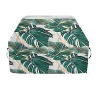 Housse de barbecue imperméable de qualité supérieure - Résistante à la décoloration - Pour barbecue d'une largeur allant jusqu'à 63,5 cm - Beau motif de feuilles tropicales