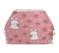 Housse de barbecue imperméable de qualité supérieure - Résistante à la décoloration - Pour barbecue d'une largeur allant jusqu'à 63,5 cm - Motif lapin et fraise