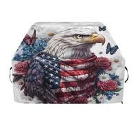 Housse de barbecue imperméable de qualité supérieure - Résistante à la décoloration - Pour barbecue d'une largeur allant jusqu'à 63,5 cm - Motif aigle de mer et papillon
