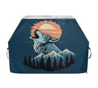 Housse de barbecue imperméable de qualité supérieure - Résistante à la décoloration - Pour barbecue d'une largeur allant jusqu'à 63,5 cm - Forêt de loup