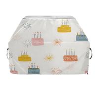 Housse de barbecue imperméable de qualité supérieure - Résistante à la décoloration - Pour barbecue d'une largeur allant jusqu'à 63,5 cm - Motif gâteau coloré
