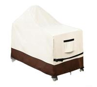 Housse de barbecue imperméable et robuste pour table de gril à œufs verts XL en tissu Oxford 420D avec design résistant aux UV et au vent (E)