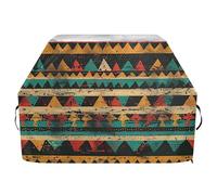 Housse de barbecue inspirée par l'art tribal - 165 cm - Imperméable - Résistante à la décoloration et aux UV - Avec cordon de serrage réglable pour protéger de la poussière et du vent