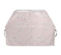 Housse de barbecue Orchid Simple Line Art - 165 cm - Imperméable - Résistante aux déchirures - Résistante à la décoloration - Avec cordon de serrage réglable pour protéger de la poussière et du vent
